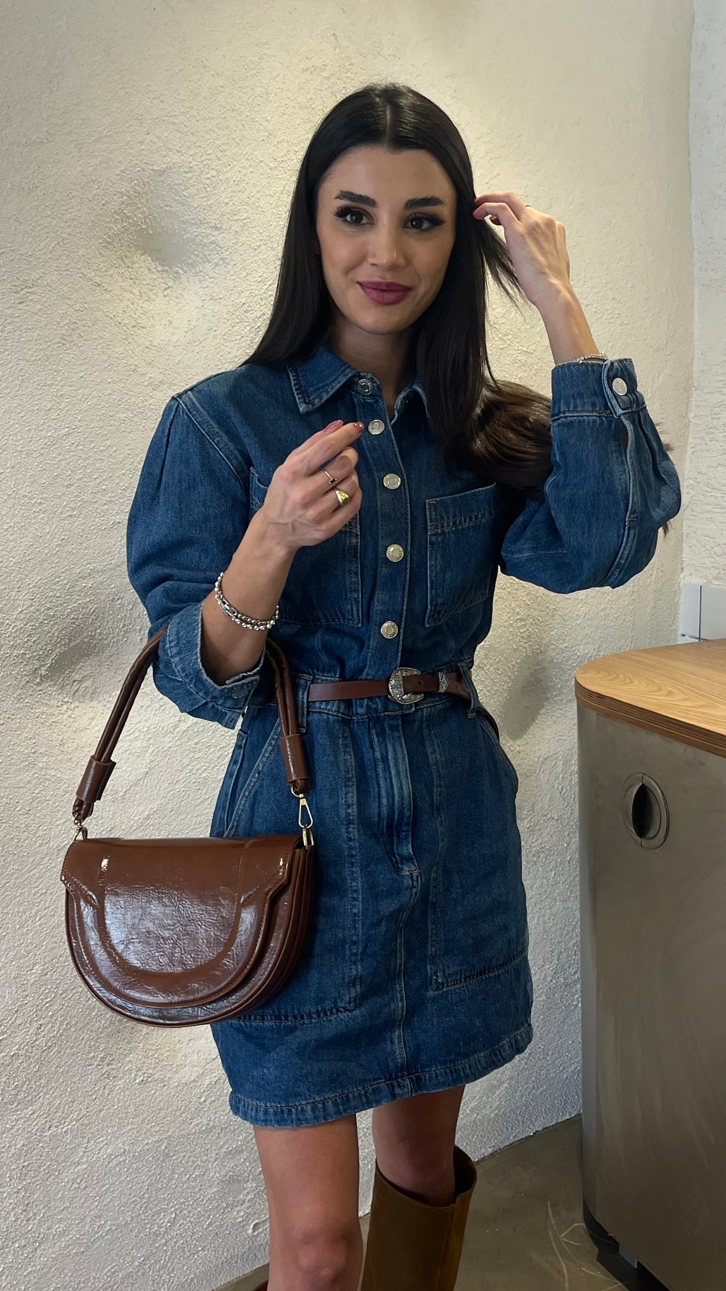 Bloom Dikiş Detaylı Çapraz Askılı Omuz Çantası