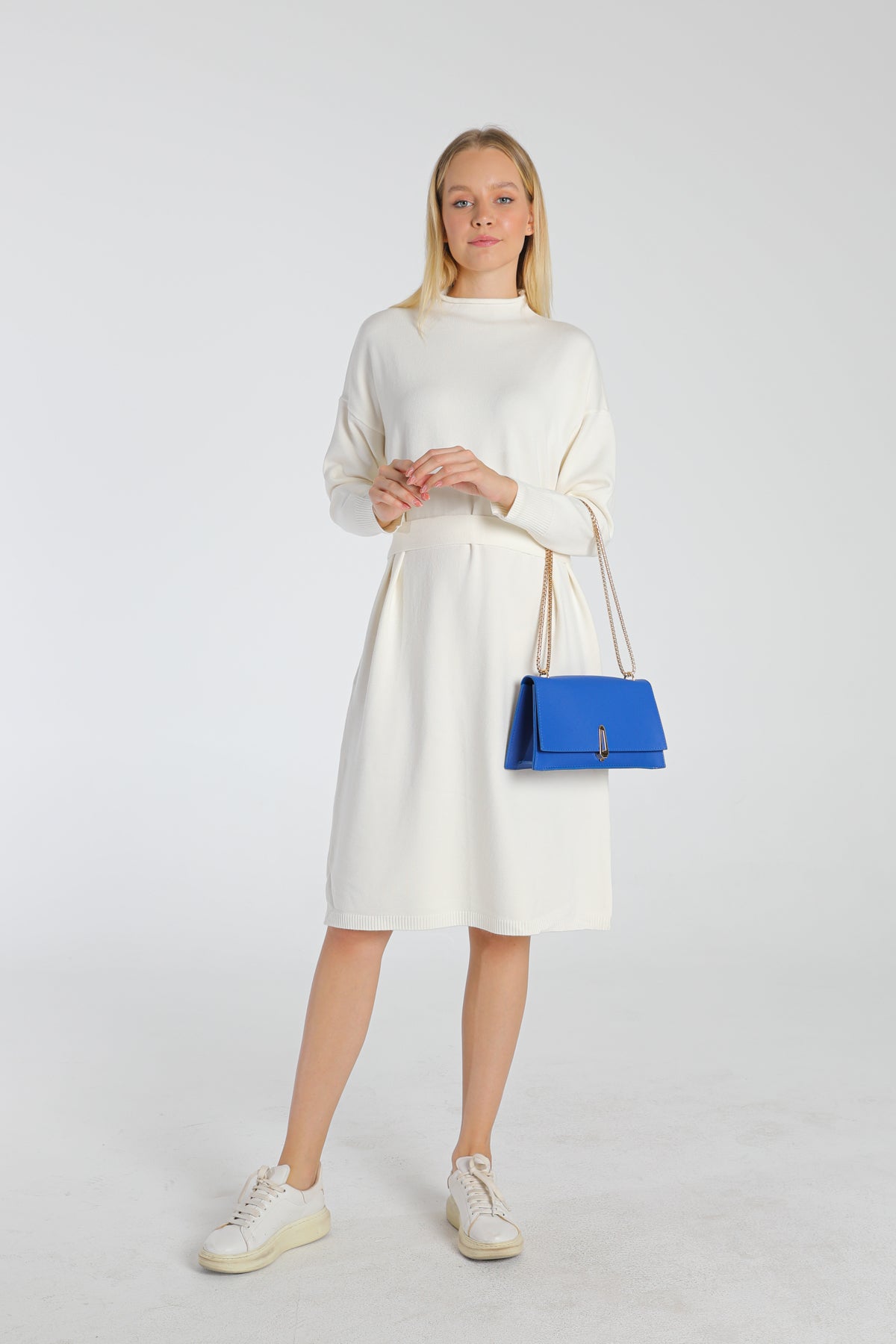 Nash Kilit Detaylı Zincir Askılı El ve Omuz Çantası