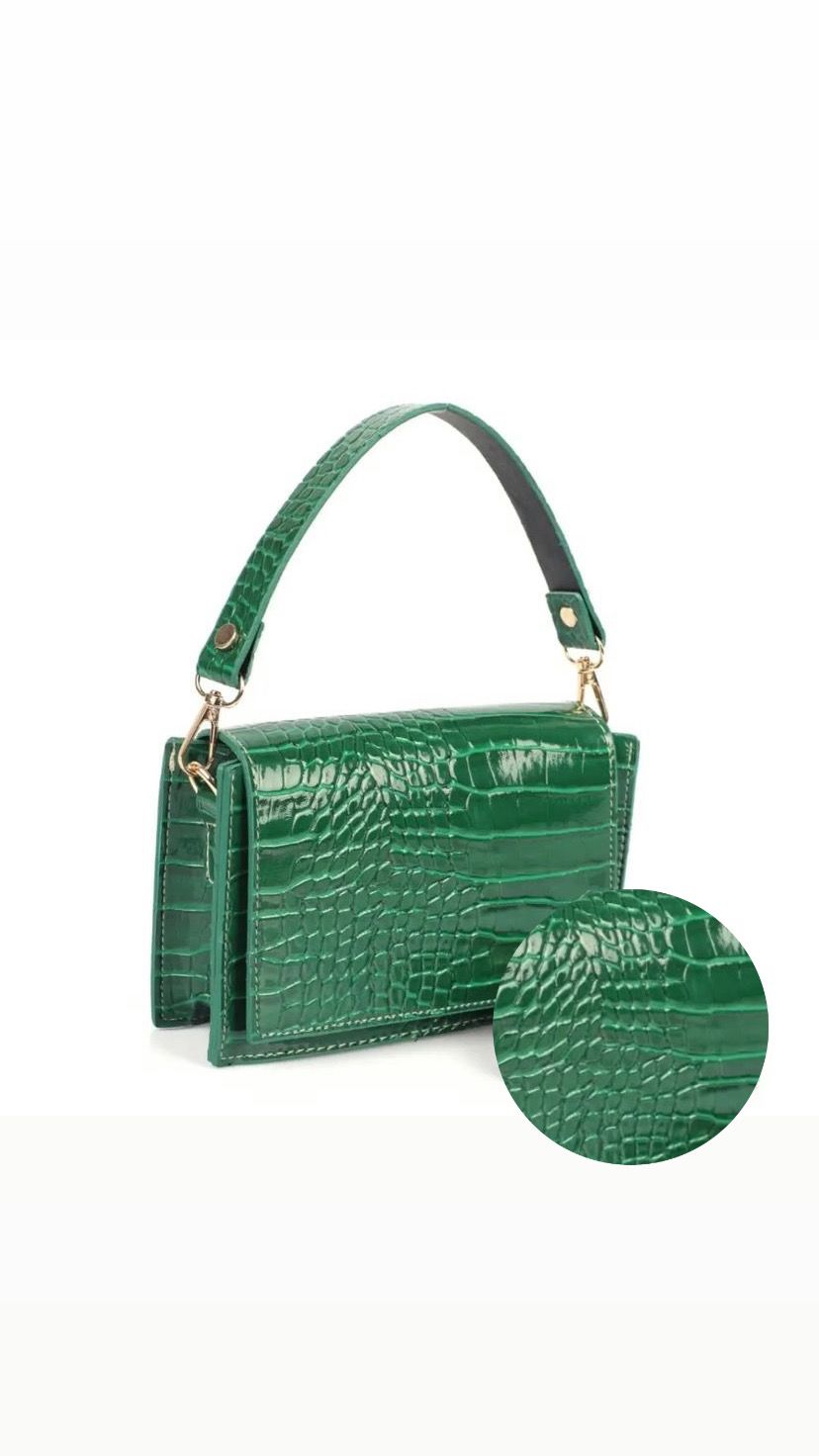 Salm Crocco Kapaklı El ve Omuz Çantası
