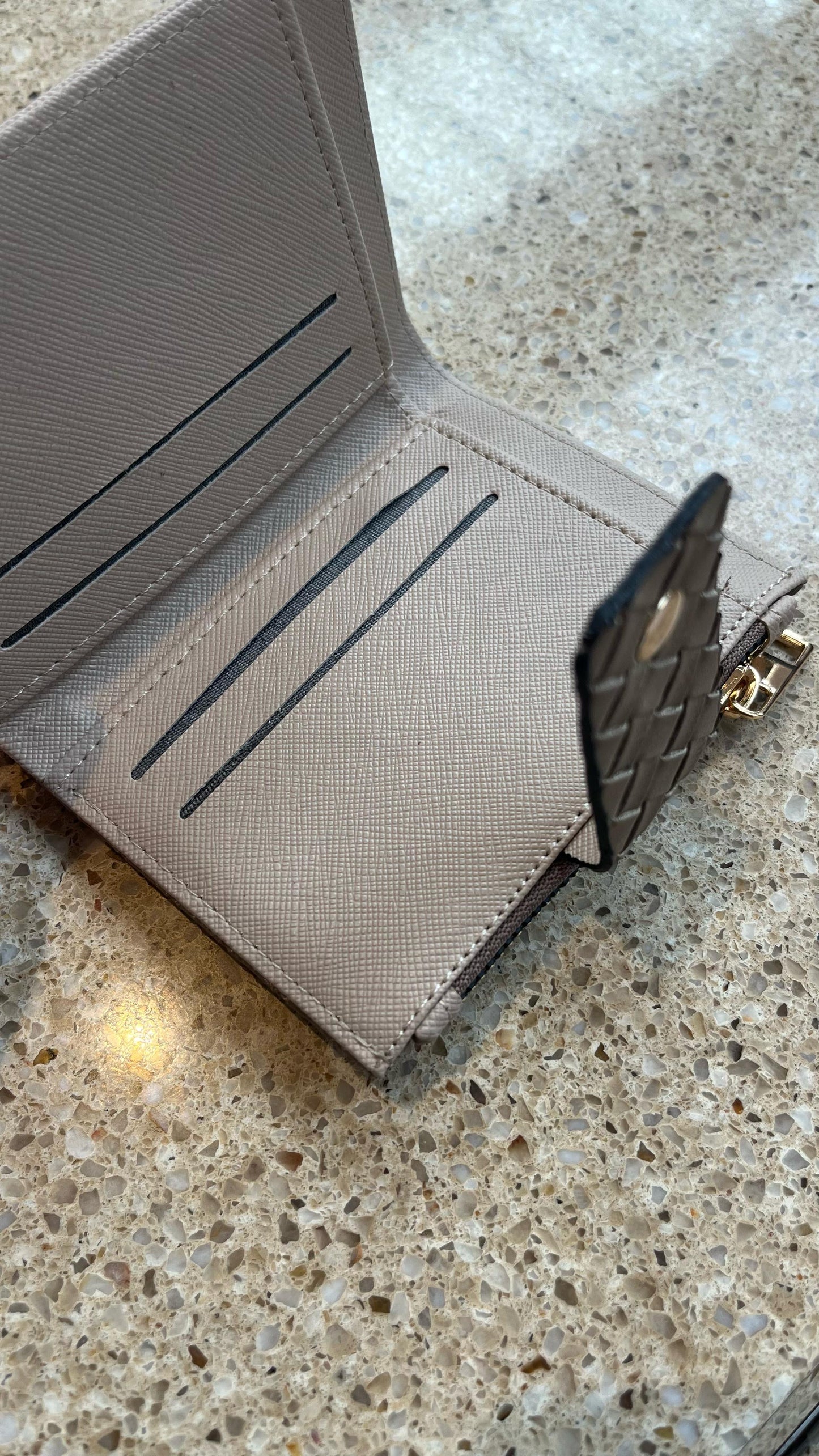 Örgü Derili Kartlık Cüzdan