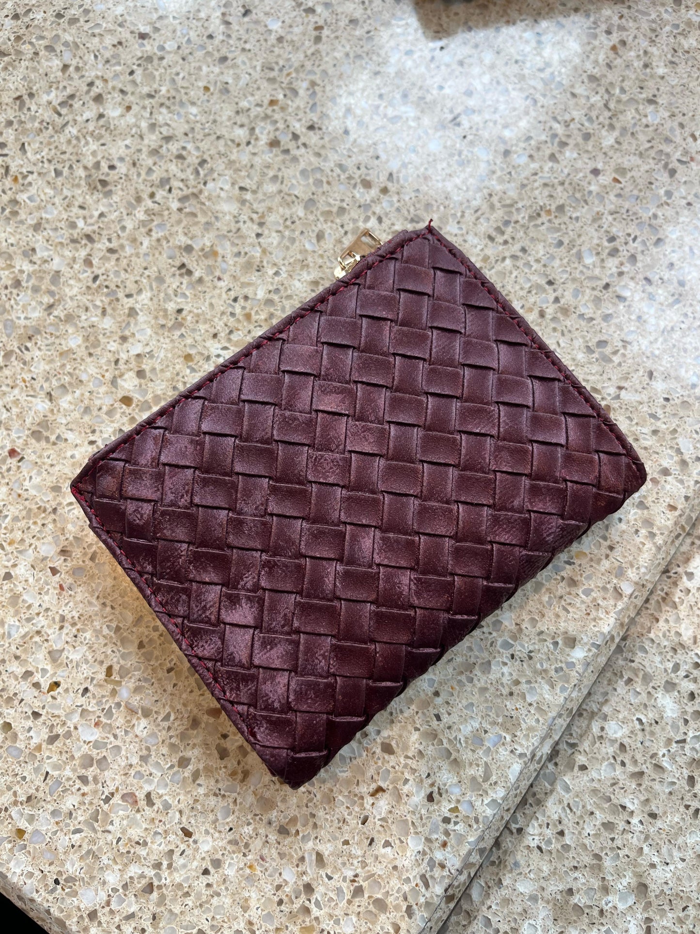 Örgü Derili Kartlık Cüzdan